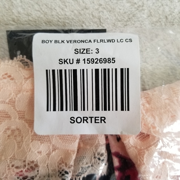 TORRID Wide Lace Trim Boyshort Cotton Veronica Floral Panty NEW Size 3X - Picture 7 of 9